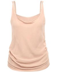 DSquared² - Sheer Draped Top - Lyst