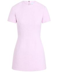 Patou - Rear Zip Fastening Mini Dress - Lyst