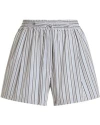 Dolce & Gabbana - Striped Drawstring-Waistband Shorts - Lyst