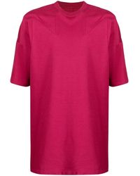 Rick Owens - T-Shirt Mit Ziernaht - Lyst