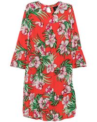 Marco Bologna - Floral-Print Ruffled Mini Dress - Lyst