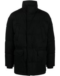 Emporio Armani - Gefütterte Jacke mit Stehkragen - Lyst