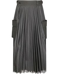 Sacai - Glen Check Skirt - Lyst