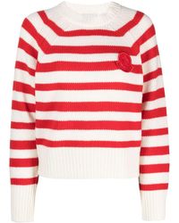 Moncler - Maglione in lana a righe - Lyst