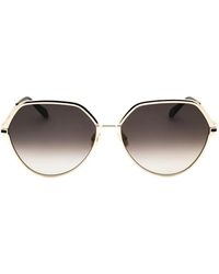Ferragamo - Geometric-Frame Sunglasses - Lyst