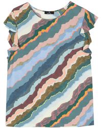 PS by Paul Smith - Top a righe - Lyst