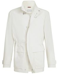 Brunello Cucinelli - Bonded Nylon Field Jacket - Lyst