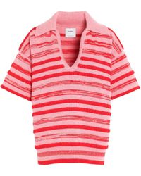 Barrie - Striped Polo Shirt - Lyst