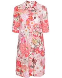 Marni - Kleid Floral-print Cotton Dress - Lyst
