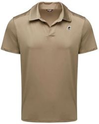 K-Way - Logo-Patch Polo Shirt - Lyst