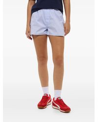 Sporty & Rich - Logo-Detailing Striped Boxer Shorts - Lyst