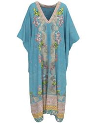 Pierre Louis Mascia - Aloe Floral-Print Midi Dress - Lyst