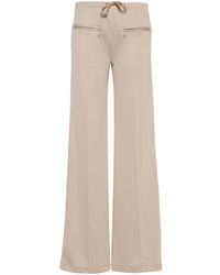 Courreges - Logo-Patch Ribbed Trousers - Lyst