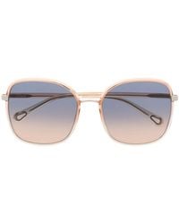 Chloé - Occhiali Da Sole Squadrati Franky - Lyst