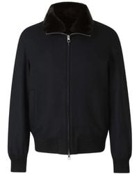 Montecore - Veste Bomber À Col En Fourrure Artificielle - Lyst