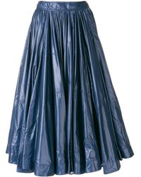CALVIN KLEIN 205W39NYC Full Gathered Skirt - Blue