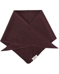 Agnona - Sciarpa Triangolare Con Bordo A Punta - Lyst