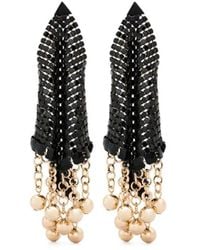Rabanne - Draped Chainmail Drop Earrings - Lyst
