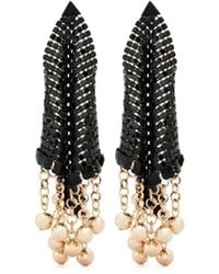 Rabanne - Gedrapeerde Maliën Oorbellen - Lyst