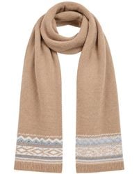 Liu Jo - Jacquard Scarf With Jewel Embroidery - Lyst