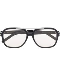 Saint Laurent - Pilot-Frame Sunglasses - Lyst