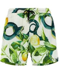 Roberto Cavalli - Snake-Print Swim Shorts - Lyst