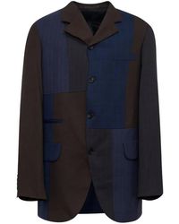 Comme des Garçons - Patchwork Pinstriped Jacket - Lyst