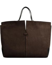 Tod's - Maxi Tote Bag Aus Wildleder - Lyst