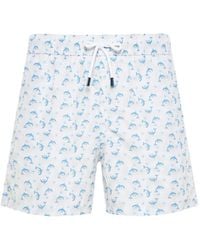 Fedeli - Dolphin-Print Swim Shorts - Lyst