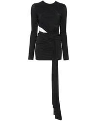 Amazuìn - Cut-Out Draped-Detail Mini Dress - Lyst
