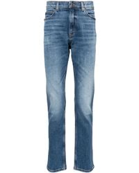 HUGO - Mid-Rise Slim-Fit Jeans - Lyst