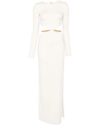 Elisabetta Franchi - Cut-Out Maxi Dress - Lyst