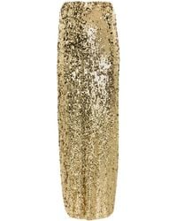 Atu Body Couture - Jupe Ornée Sequins À Coupe Longue - Lyst