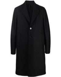 Harris Wharf London - Notched-lapels Single-breasted Coat - Lyst
