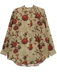 Uma Wang - Camisa Con Estampado De Granadas - Lyst