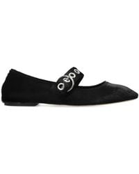 Aeyde - Eyelet Uma Flat Pumps - Lyst