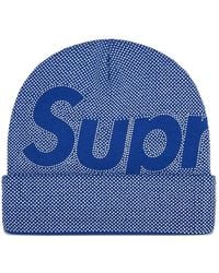 Supreme - Logo-Detail Beanie Hat - Lyst