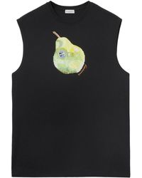 Burberry - Pear-print Cotton Tank Top - Lyst