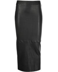 SPRWMN - Leather Pencil Skirt - Lyst