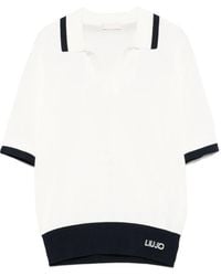 Liu Jo - Logo-Embroidered T-Shirt - Lyst