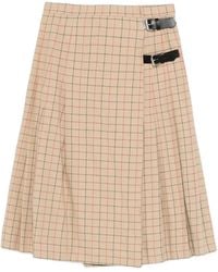 Barbour - Falda Midi Hollington Tattersall Con Cierre De Hebilla - Lyst