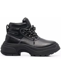 Maison Margiela - レースアップ レザーブーツ - Lyst