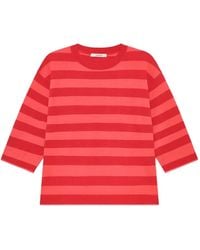 Maliparmi - Gestreept T-Shirt - Lyst