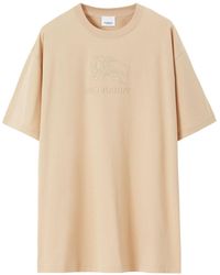 Burberry - Equestrian Knight-motif Cotton T-shirt - Lyst