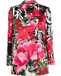 Philipp Plein - Romance Floral-Print Blazer - Lyst