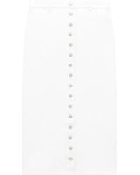 Courreges - Multiflex Patent-Finish Midi Skirt - Lyst