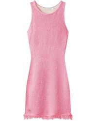 Asta Resort - Natalia Fring-Hem Mini Dress - Lyst