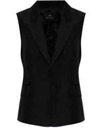 Paul Smith - Buttoned Sleeveless Jacket - Lyst