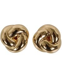Self-Portrait - Knot-Detail Earrings - Lyst