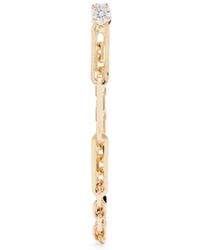 Yvonne Léon - 18K Diamond Solitaire Chain Diamond Drop Earring - Lyst